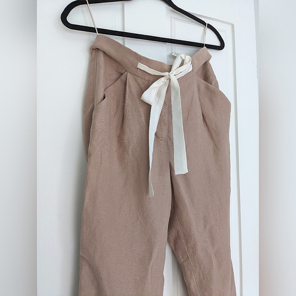 WILFRED Alliant Linen Blend Pants in Nutmeg Size 2 - Picture 1 of 12
